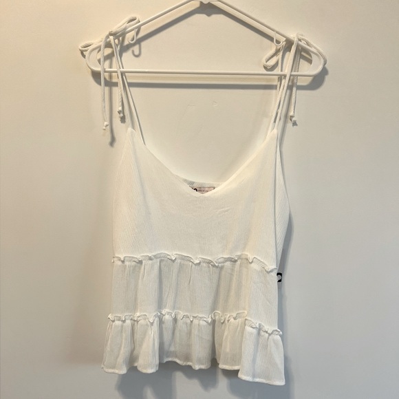 SO Tops - NWT White Spaghetti Strap Tank Size XL